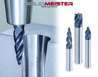 Accelerated Finishing of 3D Parts With SolidMeister Barrel Endmills