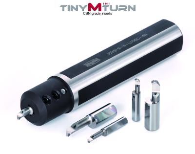 TinyMiniTurn TinyMiniTurn Offers CBN-tipped Boring Bars for Hard Part Machining