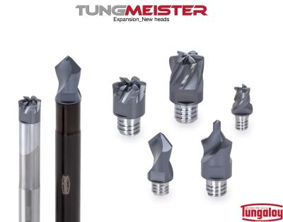 TungMeister Exchangeable Milling Heads Series Expanded TungMeister Series Adds 88 Exchangeable Heads, Five Geometries