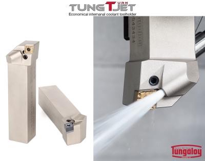 TungTurn-Jet Toolholder Systems TungTurn-Jet Toolholder With Streamlined Coolant Nozzle Design
