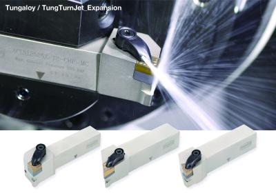 TungTurn-Jet High-Pressure Coolant Capable Turning Holders Expanded TungTurn-Jet High-Pressure Coolant Capable Turning Holders