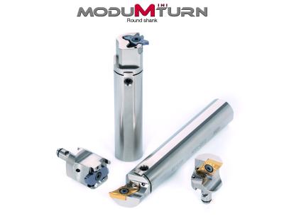 ModuMiniTurn Modular Turning Tool System Offers Round Shank Toolholders for Swiss Machines