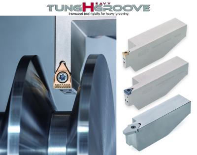 Enhanced Insert Clamping Provides TungHeavyGroove with Higher Performance in Deep, Wide, and Heavy Grooving Operations