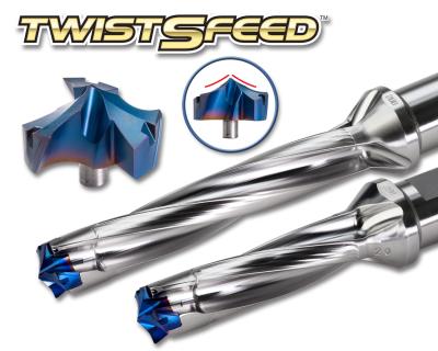 TwistSFeed Drill Family 3-Flute Replaceable Tip Drills