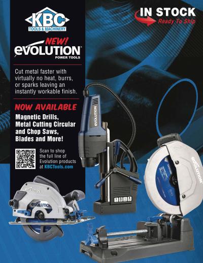Evolution Line of Heavy Duty Metal Cutting Power Tools Evolution Magnetic Drills and Circular Saws