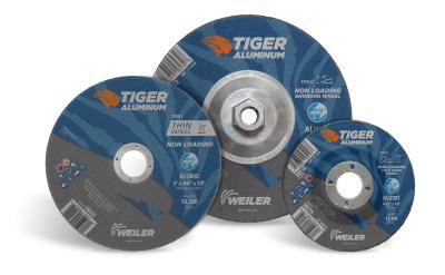 Tiger Aluminum Cutting, Grinding, Combo Wheels has Nonloading Formula Tiger Aluminum Cutting, Grinding and Combo Wheels