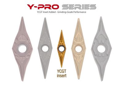 Y-Pro Series inserts with 25° Corner Angle. 
