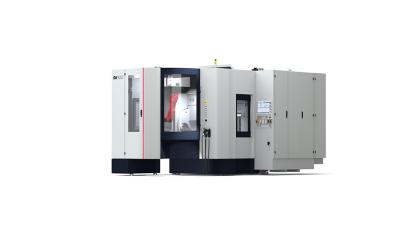 Twin-spindle horizontal machining center for large, lightweight parts