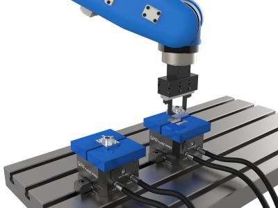 130mm Double-Acting Hydraulic Vise Hydraulic Vise Offers Increased Speed, Accuracy