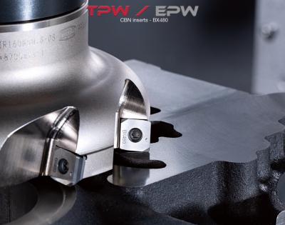 TPW / EPW Type Milling Cutter Series CBN Inserts for Cast Iron Finishing Added To TPW / EPW Type Milling Cutter Series