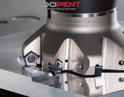 AJ Type Inserts DoPent Face Milling Cutter Series Expanded With Neutral AJ Type Inserts for Non-Ferrous Metals