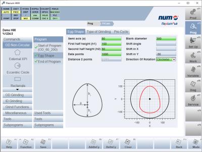 NUMgrind Cylindrical Grinding Software Non-Circular Grinding Functionality added to NUMgrind Cylindrical Grinding Software