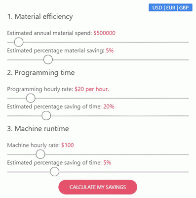 Free Nesting Software Savings Calculator Calculator Works with Free Nesting Benchmark Comparison
