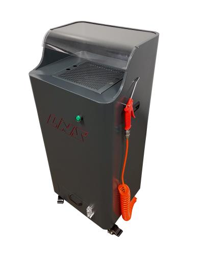 Compact, Mobile Spray Cabin Keeps Workplace Air & Surfaces Aerosol Mist-Free When Cleaning Parts