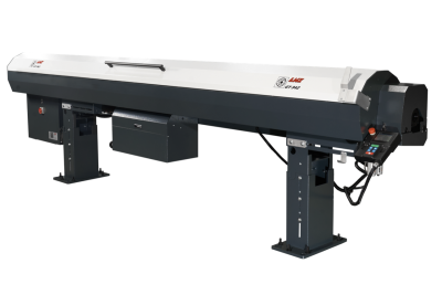 GT 342 Automatic Magazine Bar Feeder Bar Feeder for Sliding Headstock Machines Enables Higher RPMs