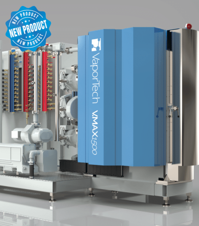 V.MAX1500 PVD and DLC Flexible PVD Coating System Allows Deposit of All Durable Coatings In-House