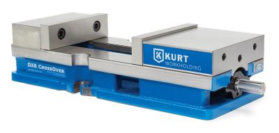 DX8 CrossOver Vise D8 CrossOver Jaw Design Minimizes Chip and Cutting Fluid Blowback