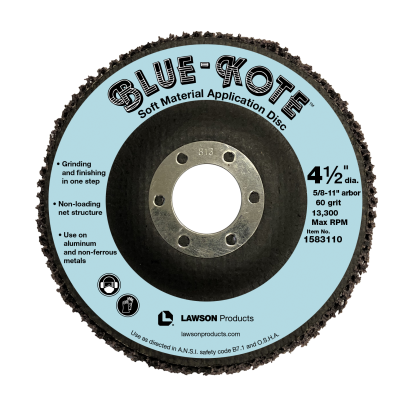 Blue-Kote Soft Material Application Flap Disc Grind, Finish in One Step with Soft Material Application Flap Discs