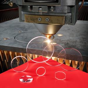 Fiber Fused Silica Lenses for High-Power Lasers