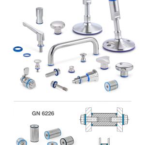 Sealed Standard Parts Made of Stainless Steel for High Hygienic Requirements