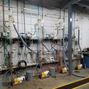 Four-Stage Lab-Scale Column Circuit for Flotation Testing
