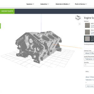 Quick Ship Metal 3D Printing Services with Digital Quoting Tool and Materials