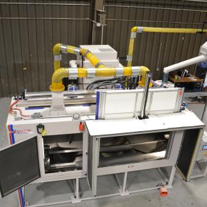 Custom Grab Bar Peening Machine