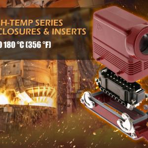 Rectangular Connectors with the Heat Shield for High-Temperature Manufacturing Environment
