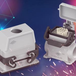 Soft Closing and Strong Hold Hybrid Lever for Rectangular Enclosures