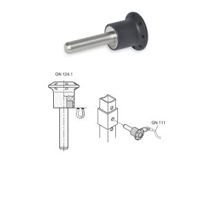 GN 124.1 Stainless Steel Magnetic Quick-Release Pins