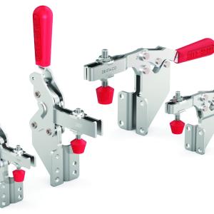Clamps Provide Four Options for Horizontal or Vertical Handle Action