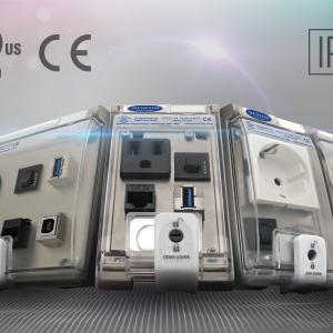 Low-Profile Enclosures for Panel Interface Connectors