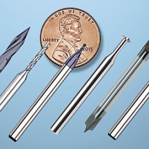 Microcut offers endmills from 0.002" to 0.125" in diameter