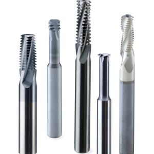 Solid-Carbide Thread Mills Feature a Helical Flute Design