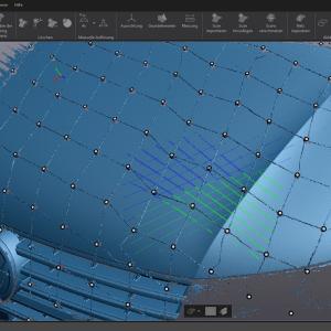 Scan Large Component Parts and Quickly  Reference Points Placed in Seconds