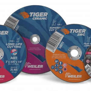 Tiger AO, Tiger Zirc and Tiger Ceramic Cutting and Snagging Wheels