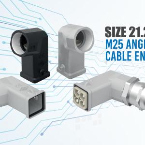 ILME “21.21” Metal Hoods with M25 Angled Cable Entry for Various Industrial Applications