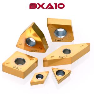Coated CBN Insert Grade in a Tipped Format for Turning Hardened Steel Parts 