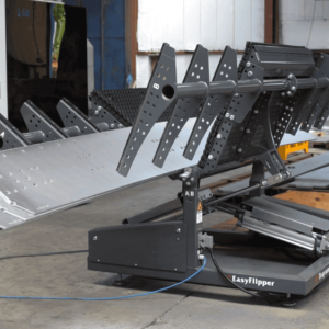 Flipping heavy plate parts