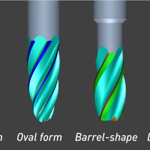 Ability to Create Grind Barrel Shape Ballnose Endmills 