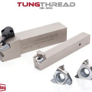 TungThread BX330 CBN Inserts Can Thread Hardened Parts
