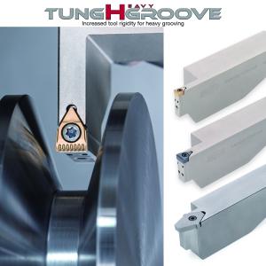 Enhanced Insert Clamping Provides TungHeavyGroove with Higher Performance in Deep, Wide, and Heavy Grooving Operations