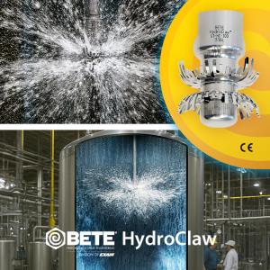 The BETE HydroClaw (HC) tank and vessel cleaning nozzle 