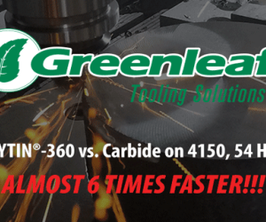 Greenleaf's XSYTIN®-360 ceramic endmills