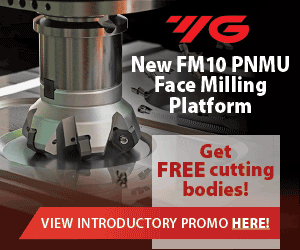 YG-1's New FM10 PNMU Face Milling Platform