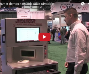Beamer Laser Marking Systems demos indexable turntable system