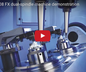 Chiron DZ08 FX dual-spindle machine demonstration