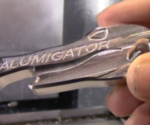 Schultz demonstrates Alumigator roughing and ramping endmill 