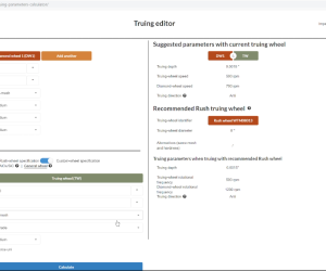 Grinding Doc discusses Truing Parameters Calculator