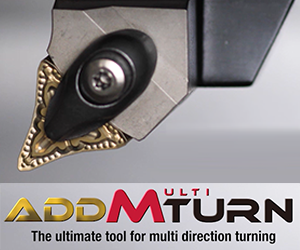 AddMultiTurn – Front turning, back turning, profiling, and face turning with ONE SINGLE TOOL